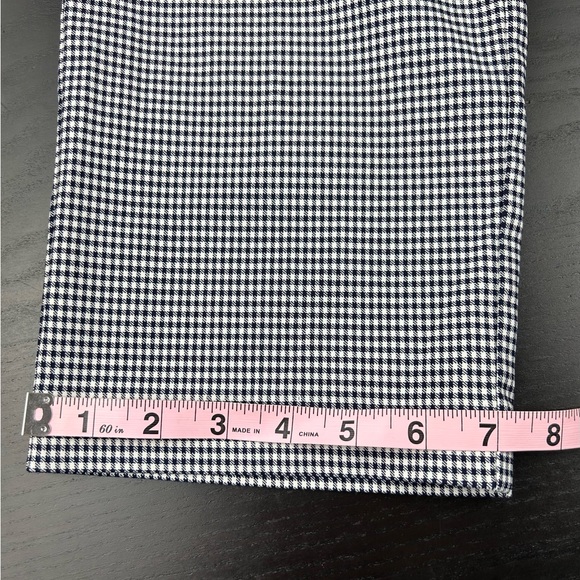 Dalia Checkered dress pants, 3/4 length, women’s size 10, black and white - Picture 5 of 13